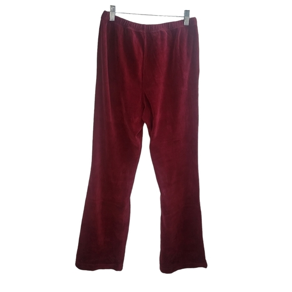 RE/DONE Burgundy Velour Flare Lunge Pants Size Small@❗SALE❗ - Picture 8 of 12